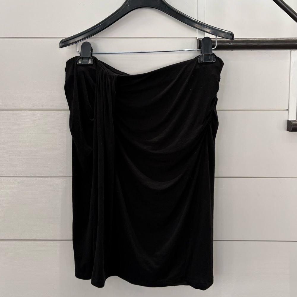 French Connection Drapey Black Skirt Size Large